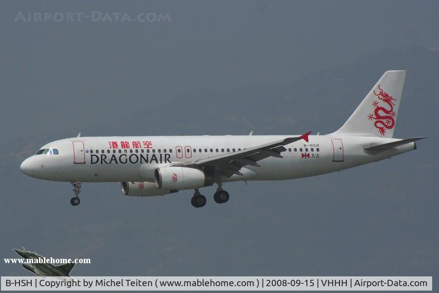 B-HSH, 1998 Airbus A320-232 C/N 0877, Dragonair