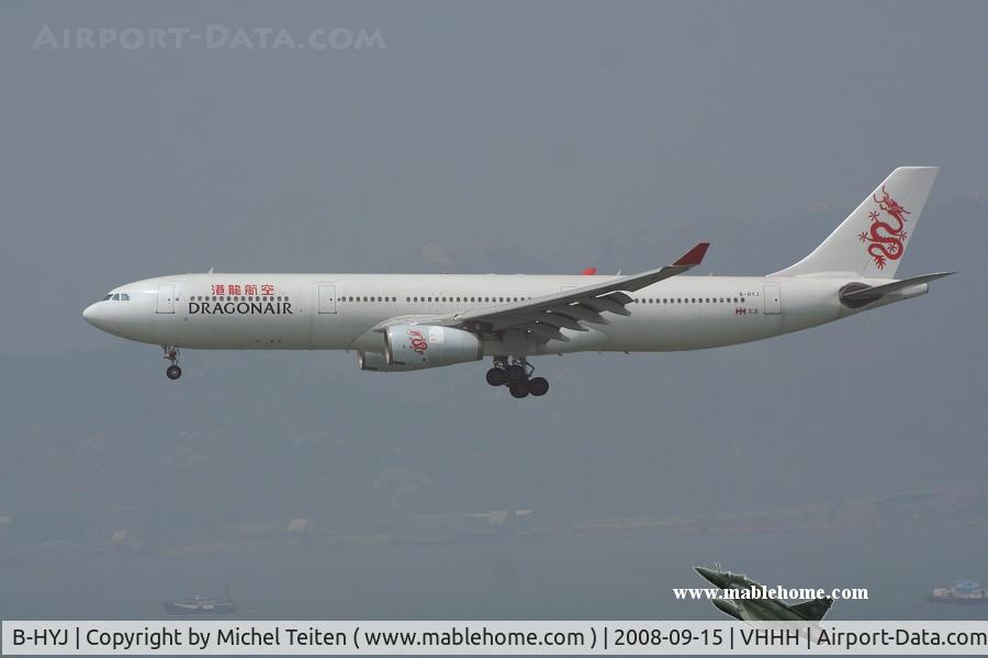 B-HYJ, 2002 Airbus A330-343X C/N 512, Dragonair