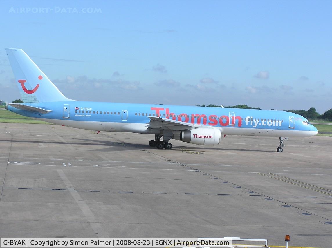 G-BYAK, 1993 Boeing 757-204 C/N 26267, Thomson Boeing 757