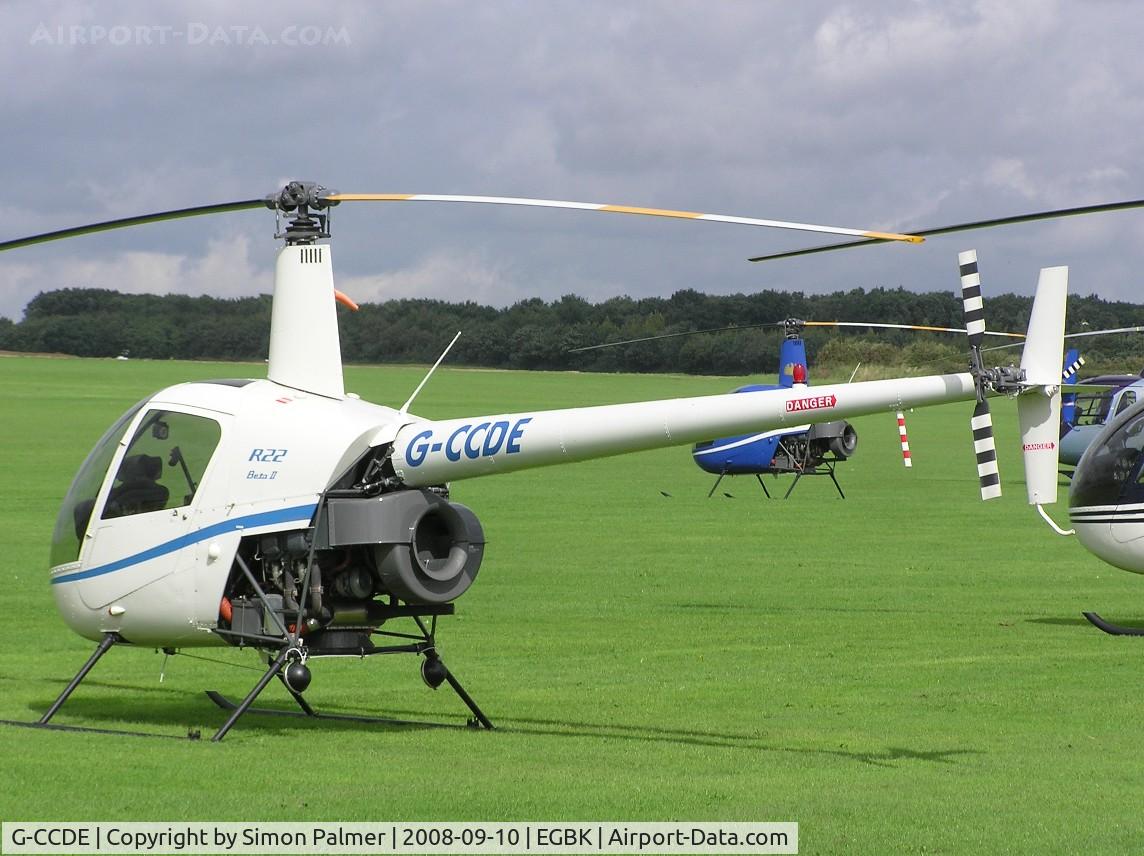 G-CCDE, 2003 Robinson R22 Beta C/N 3400, R22 at Sywell