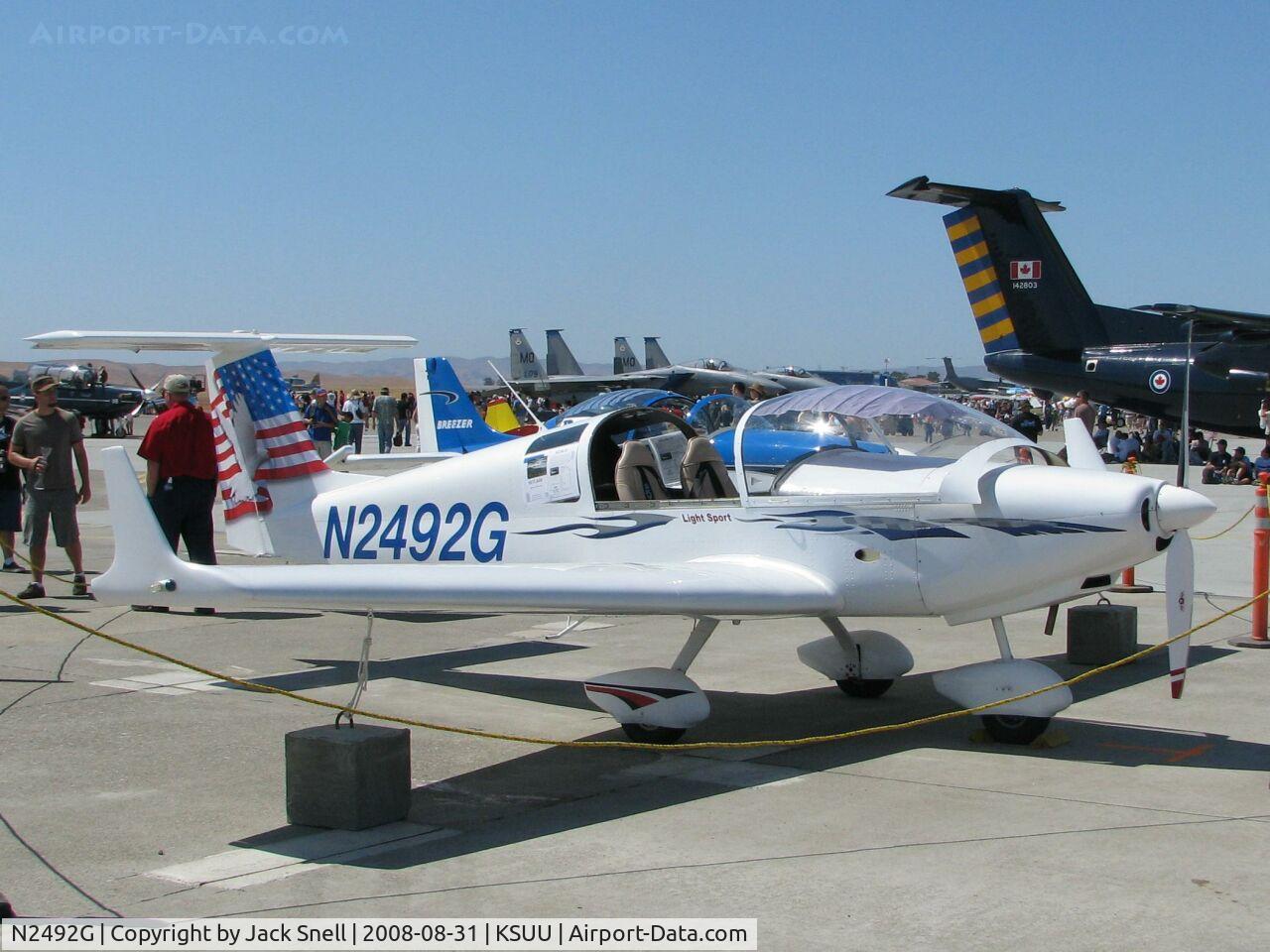 N2492G, 2007 Dova DV-1 Skylark C/N 06/14, 2008 Travis Air Expo