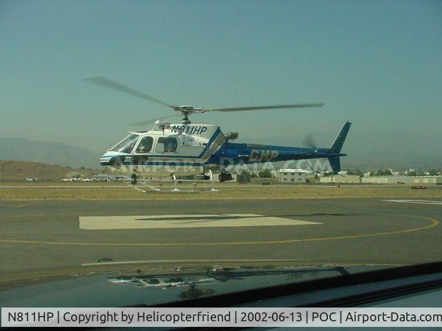 N811HP, 2001 Eurocopter AS-350B-3 Ecureuil Ecureuil C/N 3404, CHP taking off at Brackett