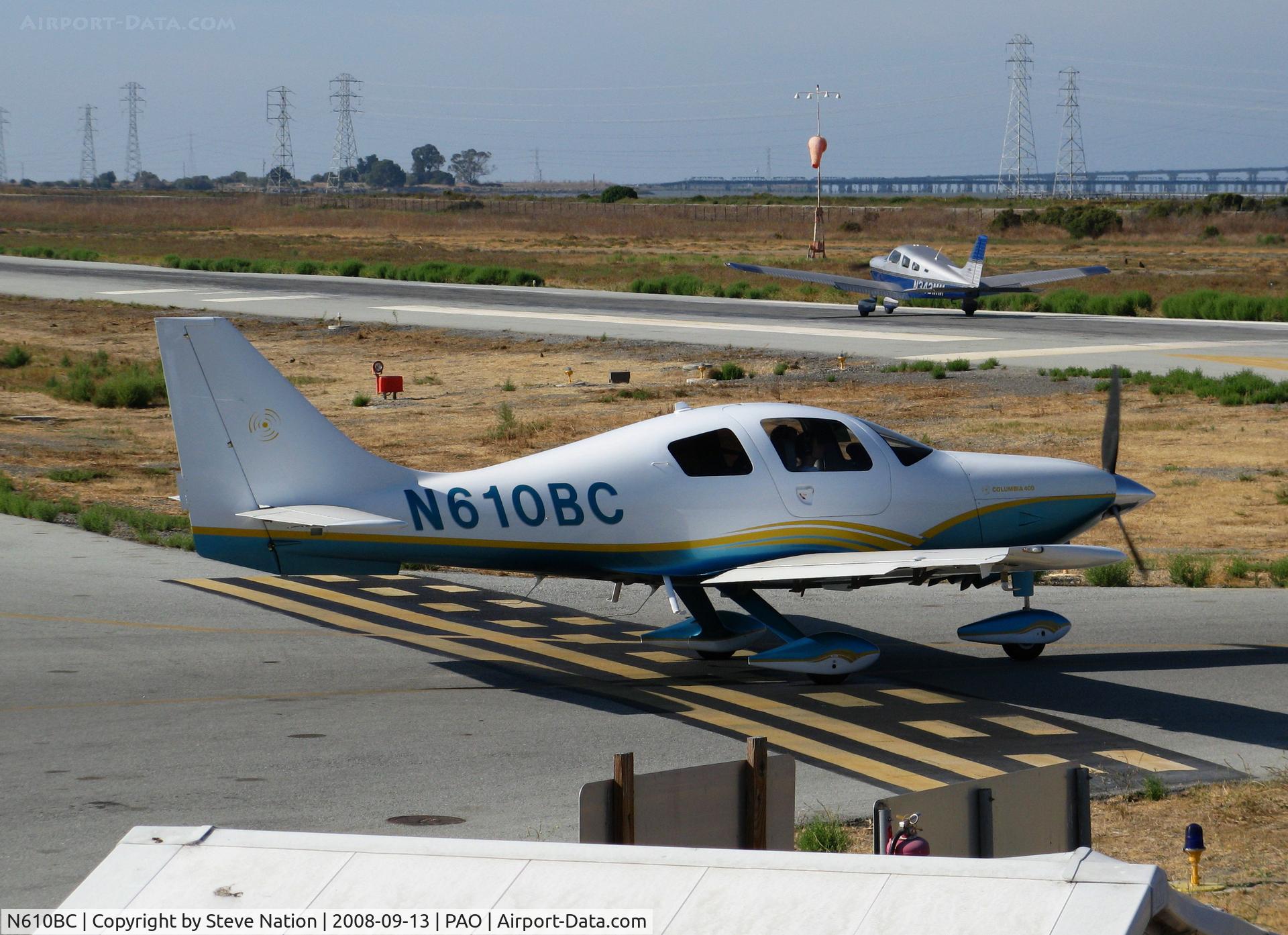 N610BC, 2006 Columbia Aircraft Mfg LC41-550FG C/N 41683, 2006 Columbia Aircraft Mfg LC41-550FG taxying for take-off @ Palo Alto, CA