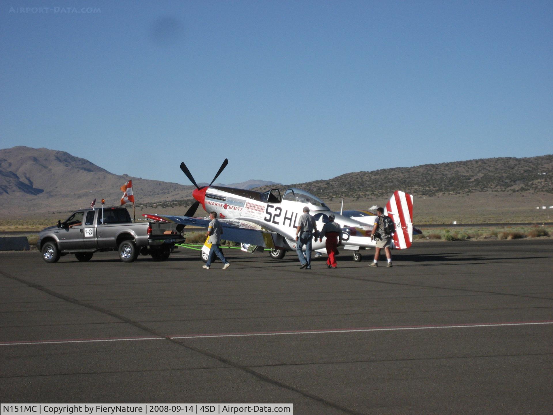 N151MC, 1968 North American F-51D Mustang Mustang C/N AF6722581, 45th Annual Reno National Championship Air Races - Silver Unlimited Class