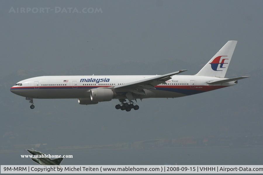 9M-MRM, 2001 Boeing 777-2H6/ER C/N 29066, Malaysia Airlines