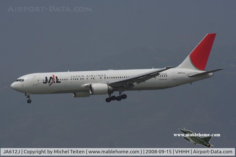 JA612J, Boeing 767-346/ER C/N 33848, Japan Airlines