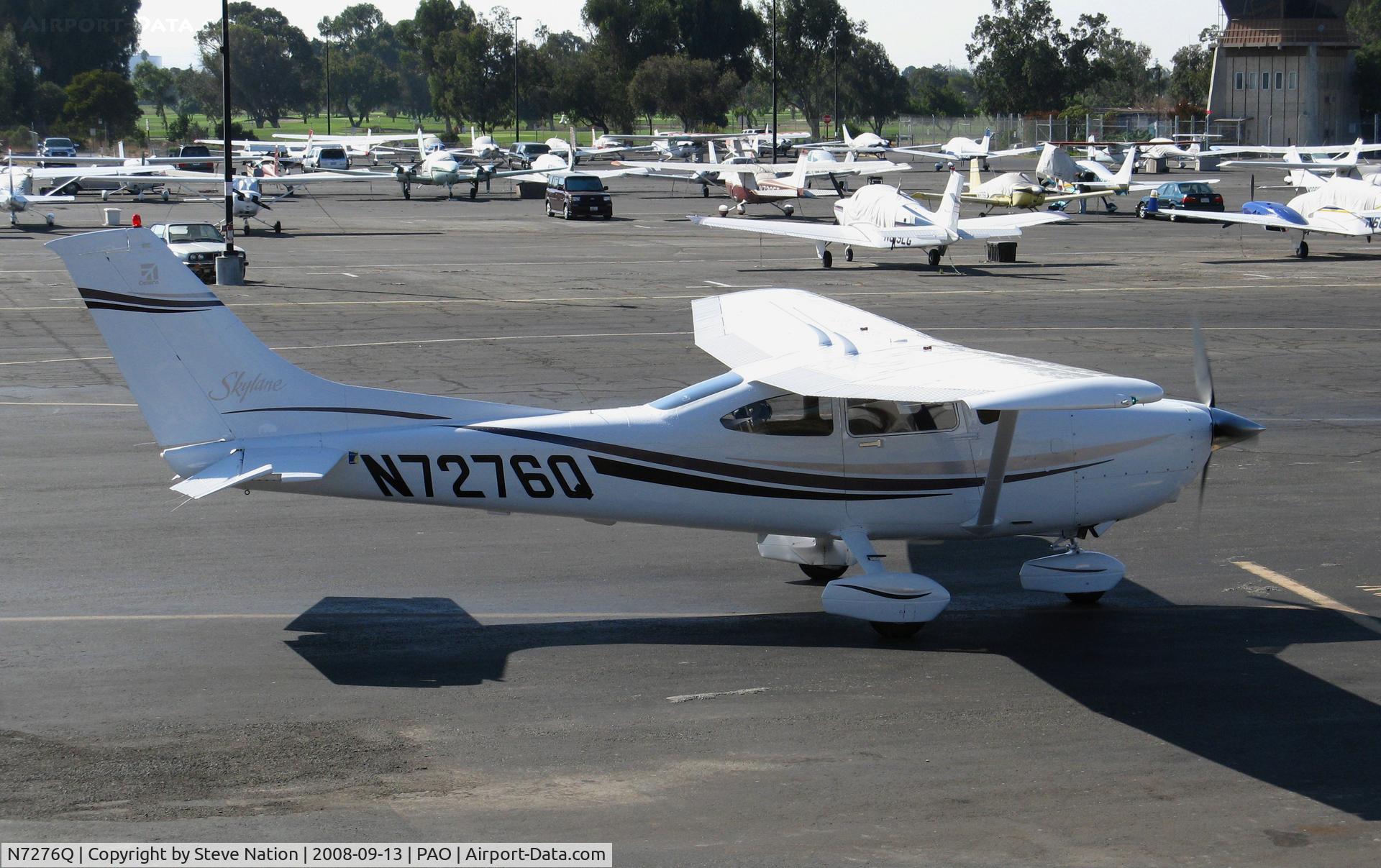 N7276Q, 1999 Cessna 182S Skylane C/N 18280567, 1999 Cessna 182S holding by tower @ Palo Alto, CA