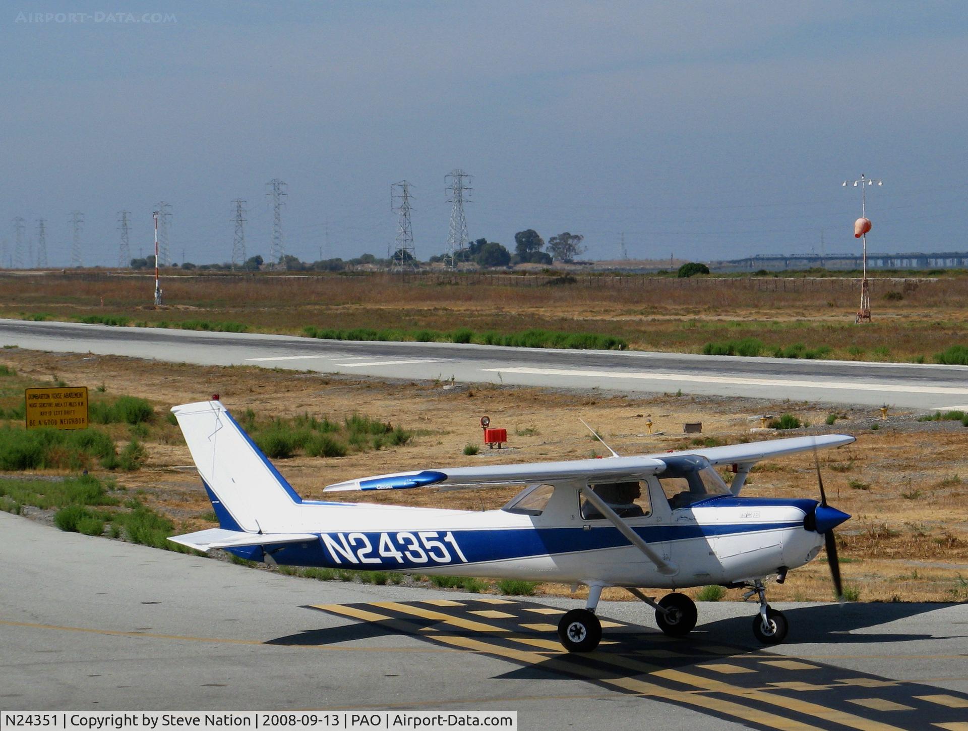 N24351, 1977 Cessna 152 C/N 15280230, 1977 Cessna 152 (no one taxys faster than '351!) @ Palo Alto, CA