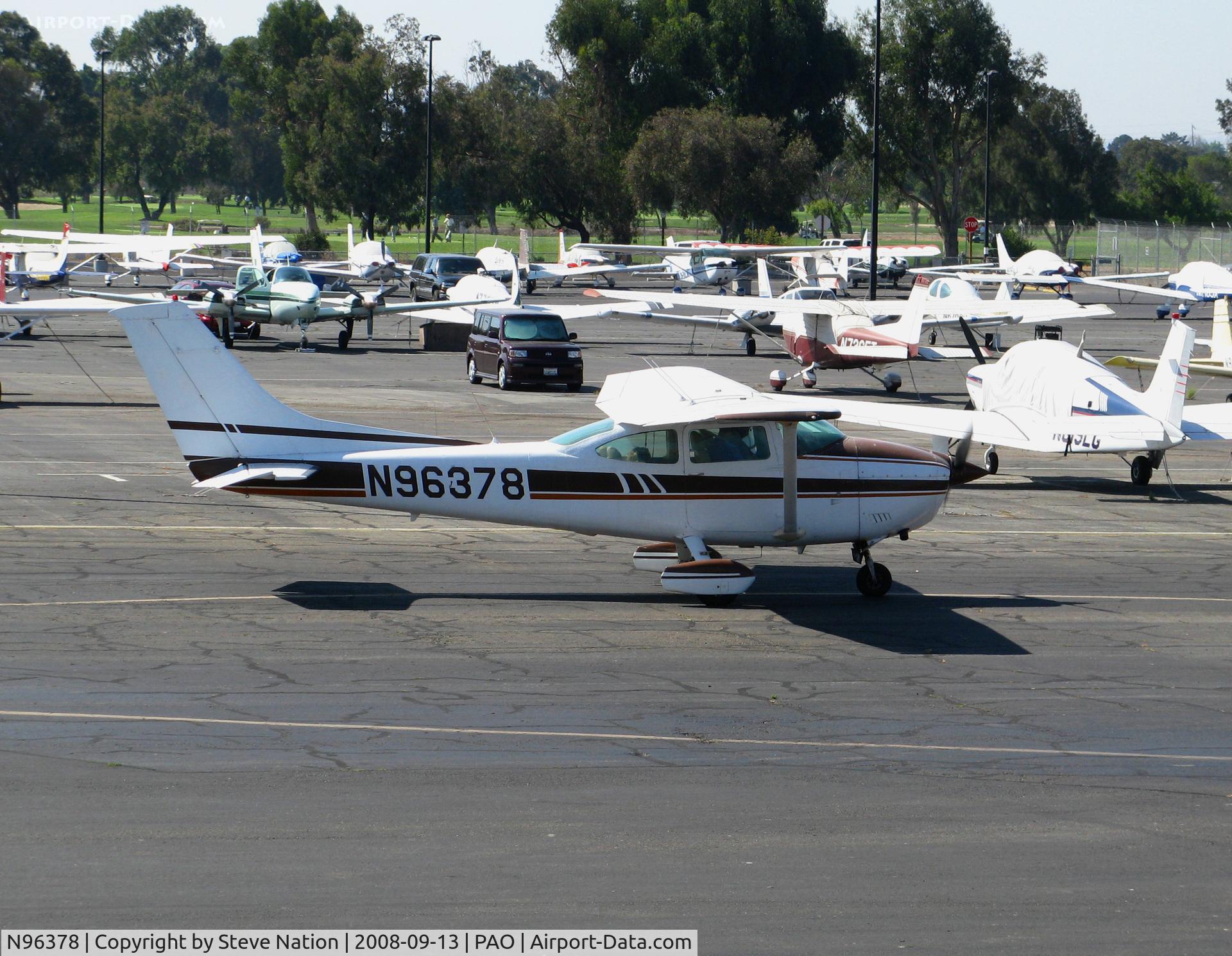 N96378, 1978 Cessna 182Q Skylane C/N 18266702, 1978 Cessna 182Q holding by tower @ Palo Alto, CA