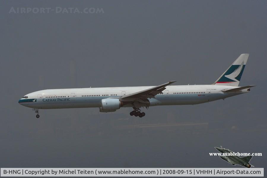 B-HNG, 1997 Boeing 777-367 C/N 27505, Cathay Pacific