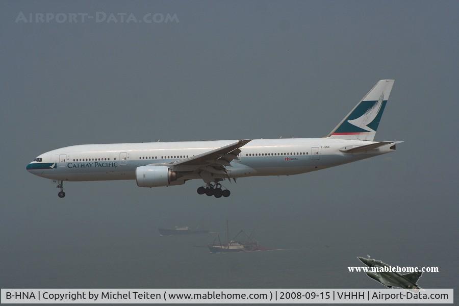 B-HNA, 1995 Boeing 777-267 C/N 27265, Cathay Pacific