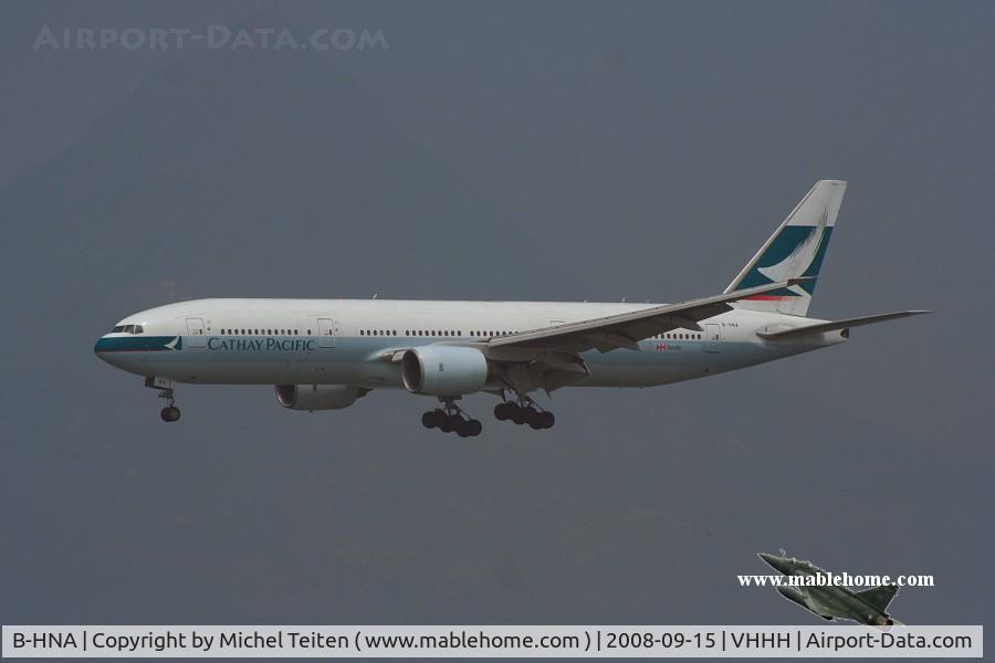 B-HNA, 1995 Boeing 777-267 C/N 27265, Cathay Pacific