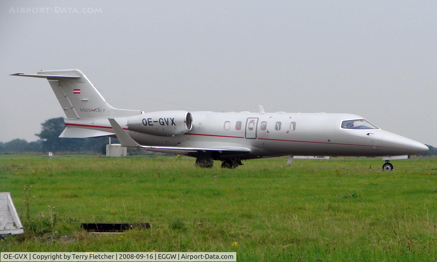 OE-GVX, 2008 Learjet 40 C/N 2097, Visitor to Luton In September 2008