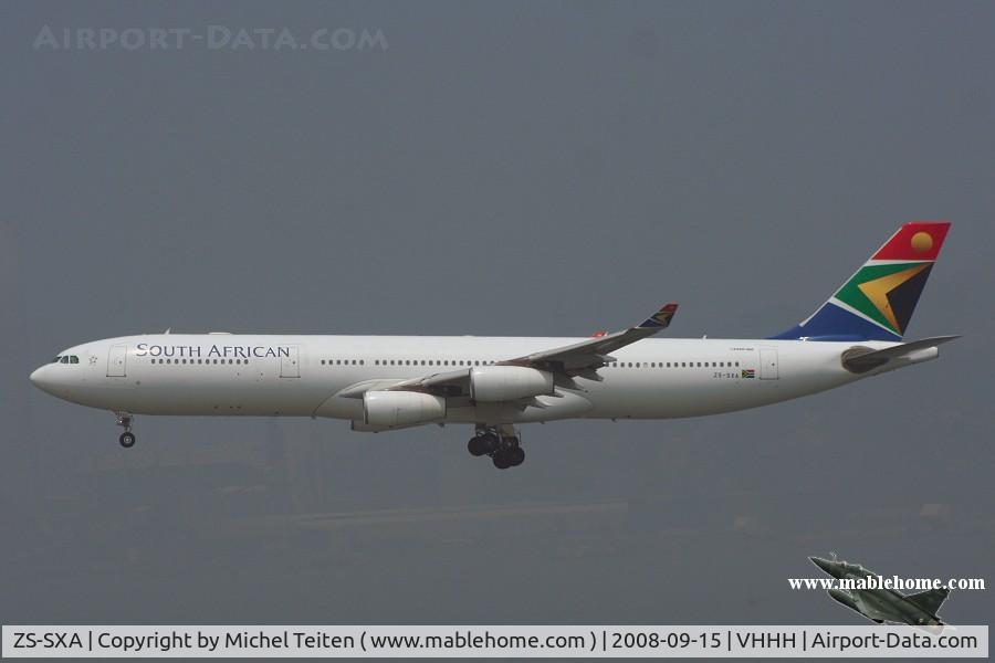 ZS-SXA, 2003 Airbus A340-313E C/N 544, South African Airways