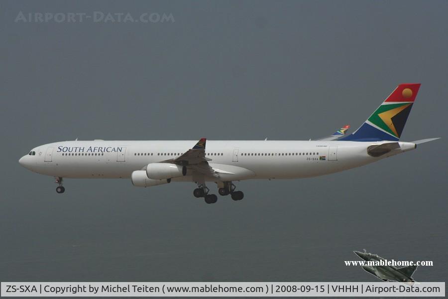 ZS-SXA, 2003 Airbus A340-313E C/N 544, South African Airways