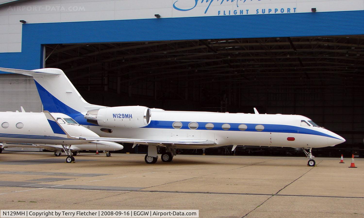 N129MH, 2003 Gulfstream Aerospace G-IV C/N 1517, American Gulfstream G1159C  - Visitor to Luton In September 2008