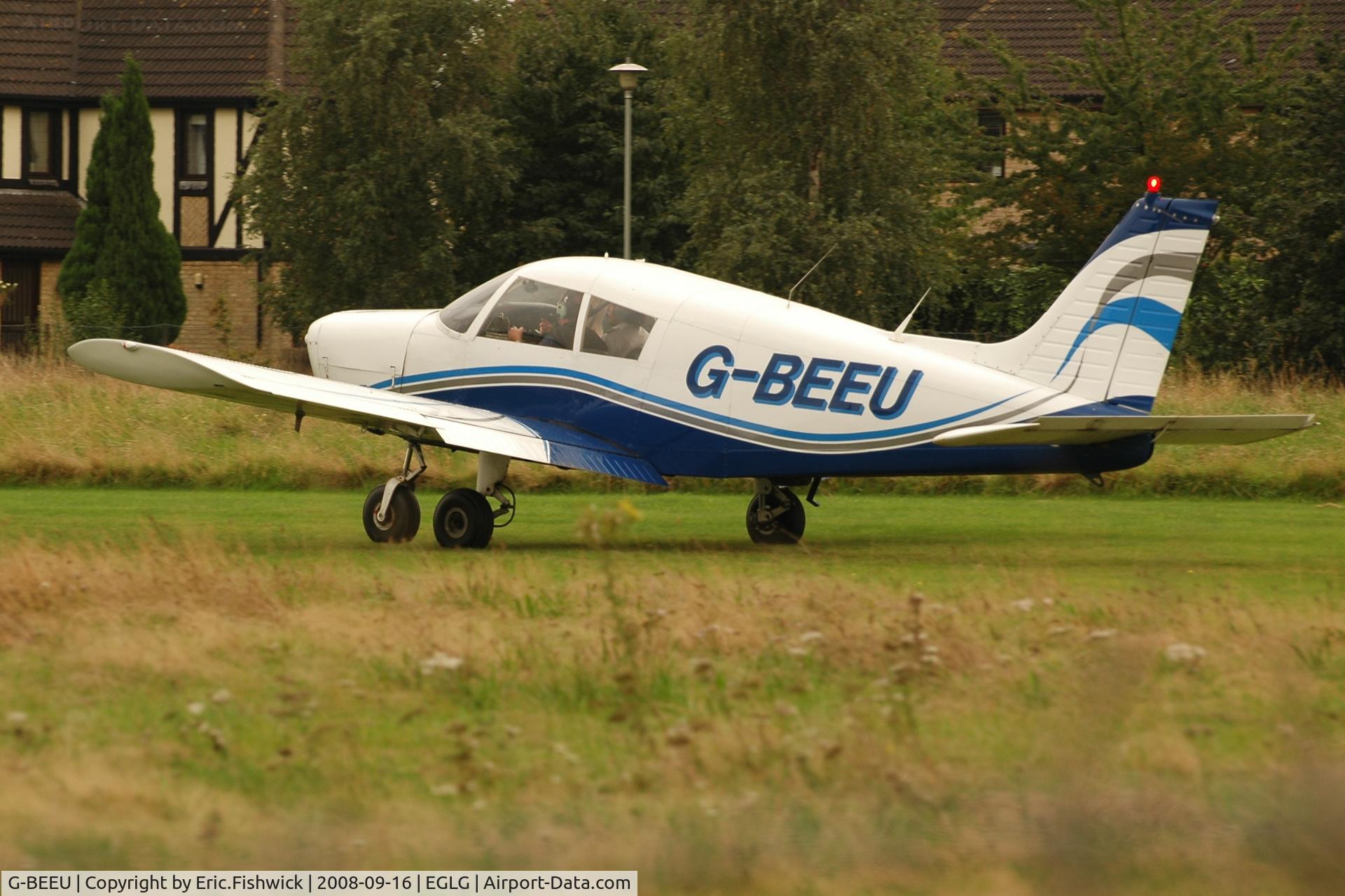 G-BEEU, 1973 Piper PA-28-140 Cherokee C/N 28-7325247, 1. G-BEEU at Panshanger Airfield