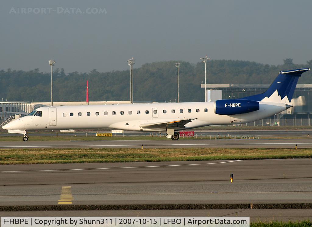 F-HBPE, 1998 Embraer ERJ-145LR (EMB-145LR) C/N 145106, Ready for departure rwy 14L