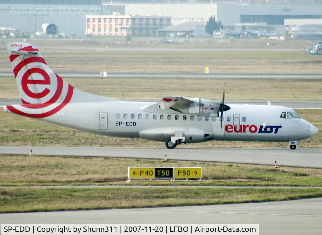 SP-EDD, 1996 ATR 42-500 C/N 530, Rolling to Latecoere Aeroservices