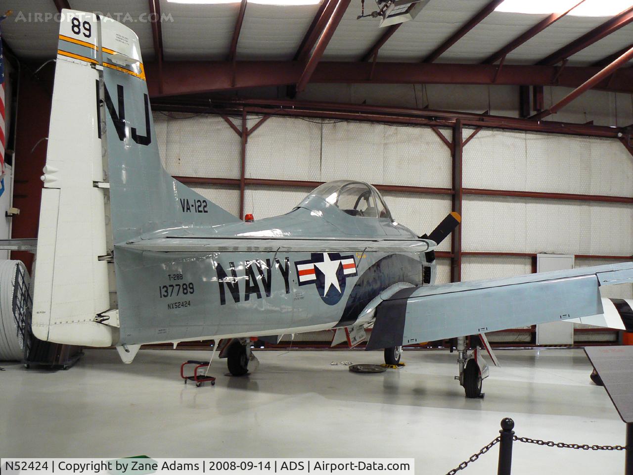 N52424, 1954 North American T-28B Trojan C/N 200-152 (137789), At the Cavanaugh Flight Museum