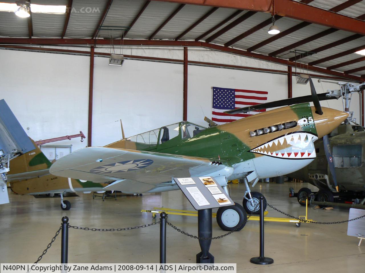 N40PN, 1944 Curtiss P-40N Warhawk C/N 33109, At the Cavanaugh Flight Museum