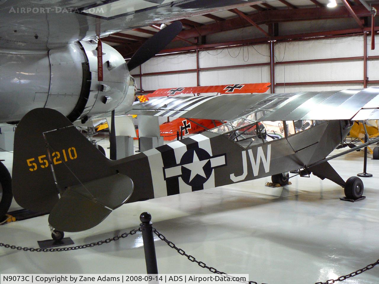 N9073C, 1945 Piper J3C-65 Cub C/N 13976, At the Cavanaugh Flight Museum