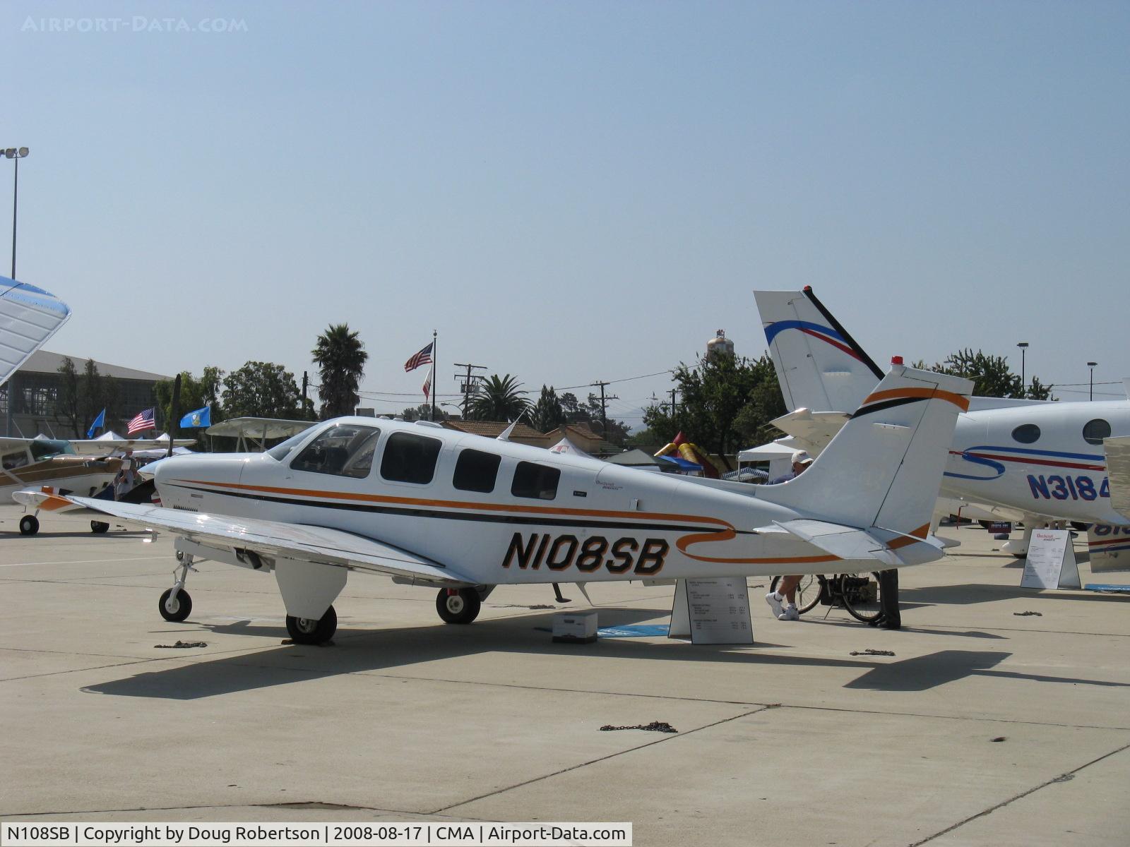 N108SB, 2007 Hawker Beechcraft Corp G36 Bonanza C/N E-3813, 2007 Hawker Beech G36 BONANZA, Continental IO-550-B 300 Hp