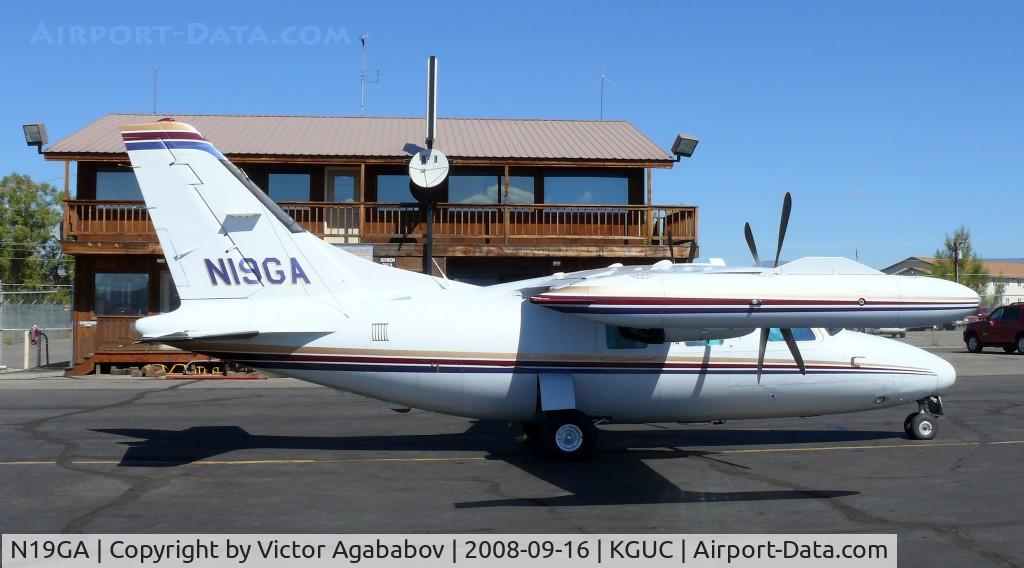 N19GA, 1981 Mitsubishi MU-2B-40 Solitaire C/N 454 S.A., At Gunnison