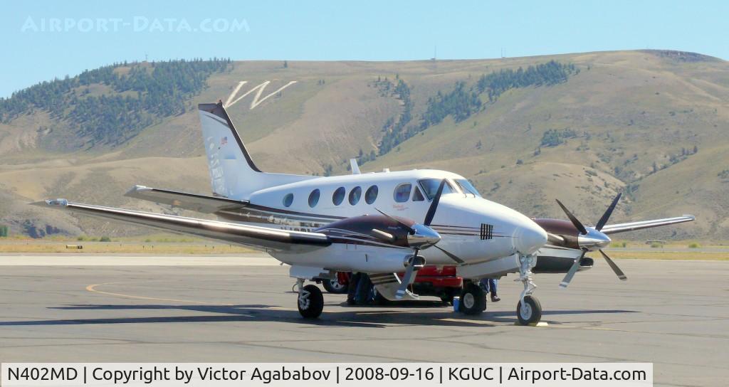 N402MD, 2007 Hawker Beechcraft Corp C90GT C/N LJ-1831, At Gunnison