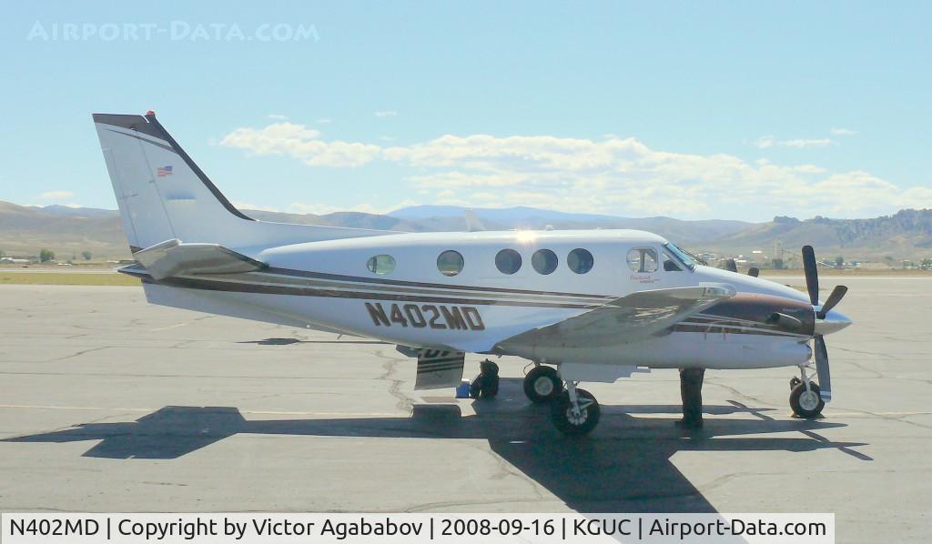 N402MD, 2007 Hawker Beechcraft Corp C90GT C/N LJ-1831, At Gunnison