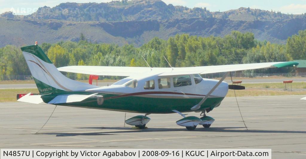 N4857U, 1964 Cessna 210-5A(205A) C/N 205-0557, At Gunnison
