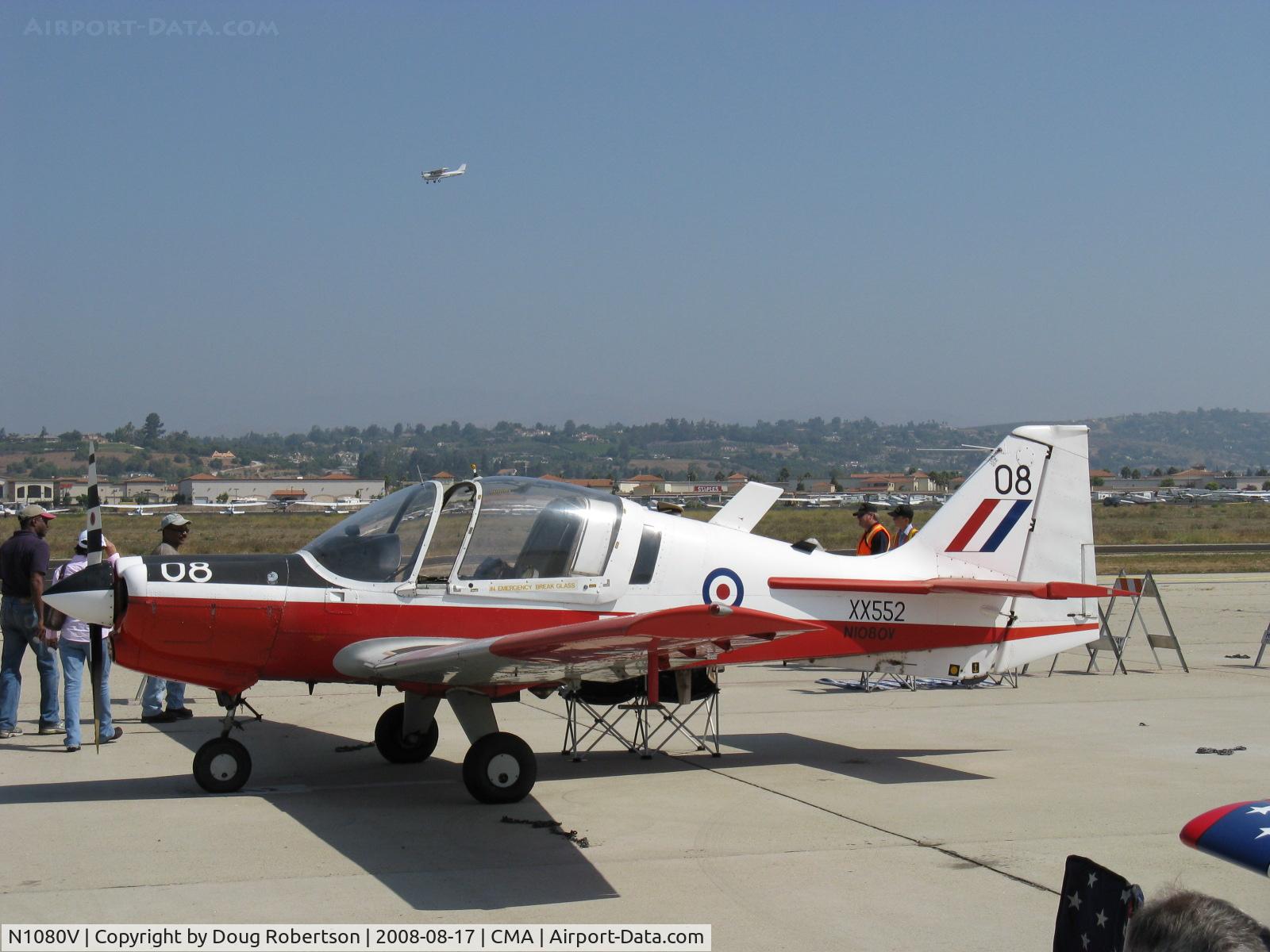 N1080V, 1973 Scottish Aviation Bulldog T.1 C/N BH120/245, 1973 Scottish Aviation BULLDOG 120/121, Lycoming IO-360 ser A&C 200 Hp