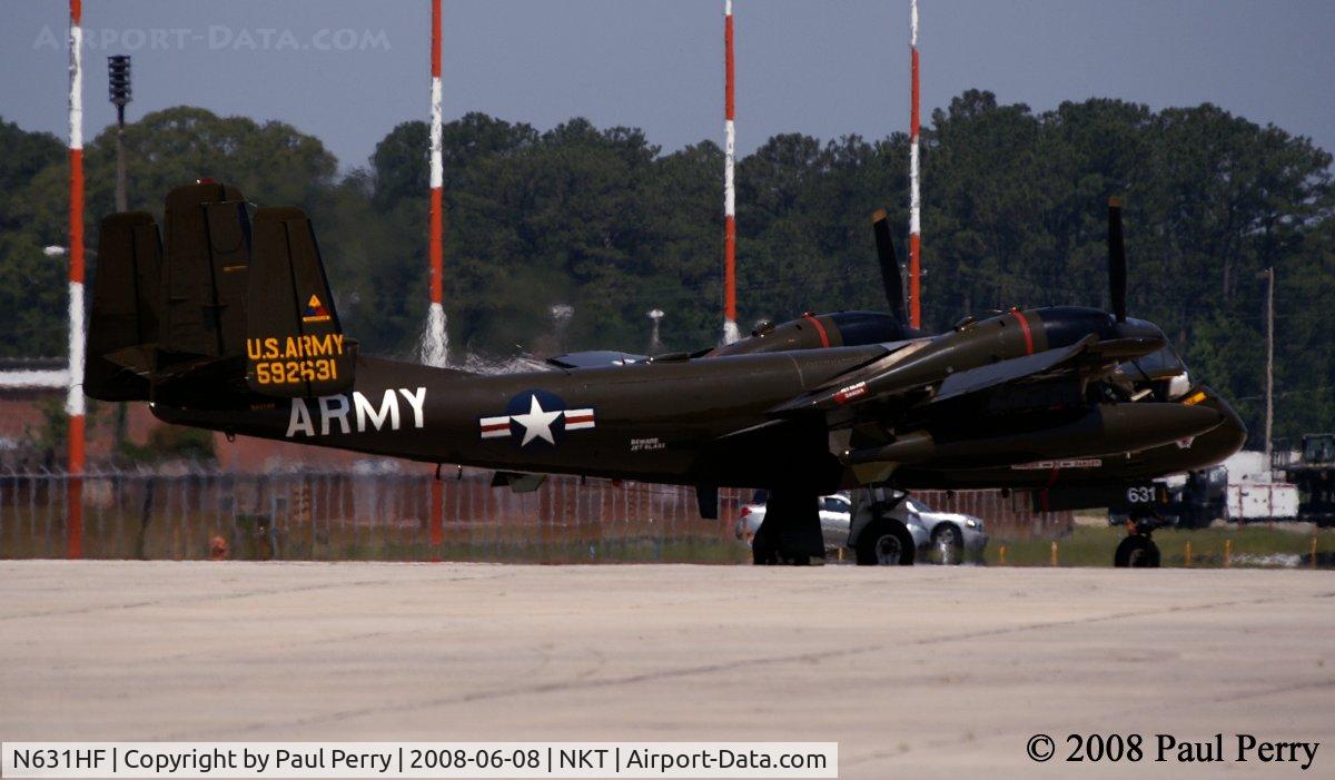 N631HF, 1959 Grumman OV-1B Mohawk C/N 11B, Taxiing out from the demo ramp