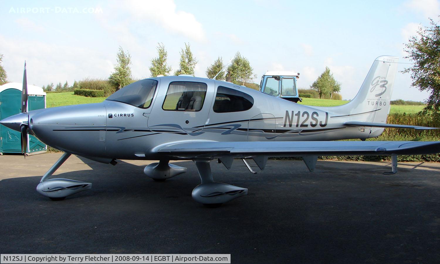 N12SJ, 2007 Cirrus SR22 G3 GTS Turbo C/N 2740, With the Cirrus agents at Turweston on 2008 Vintage and Classic Day