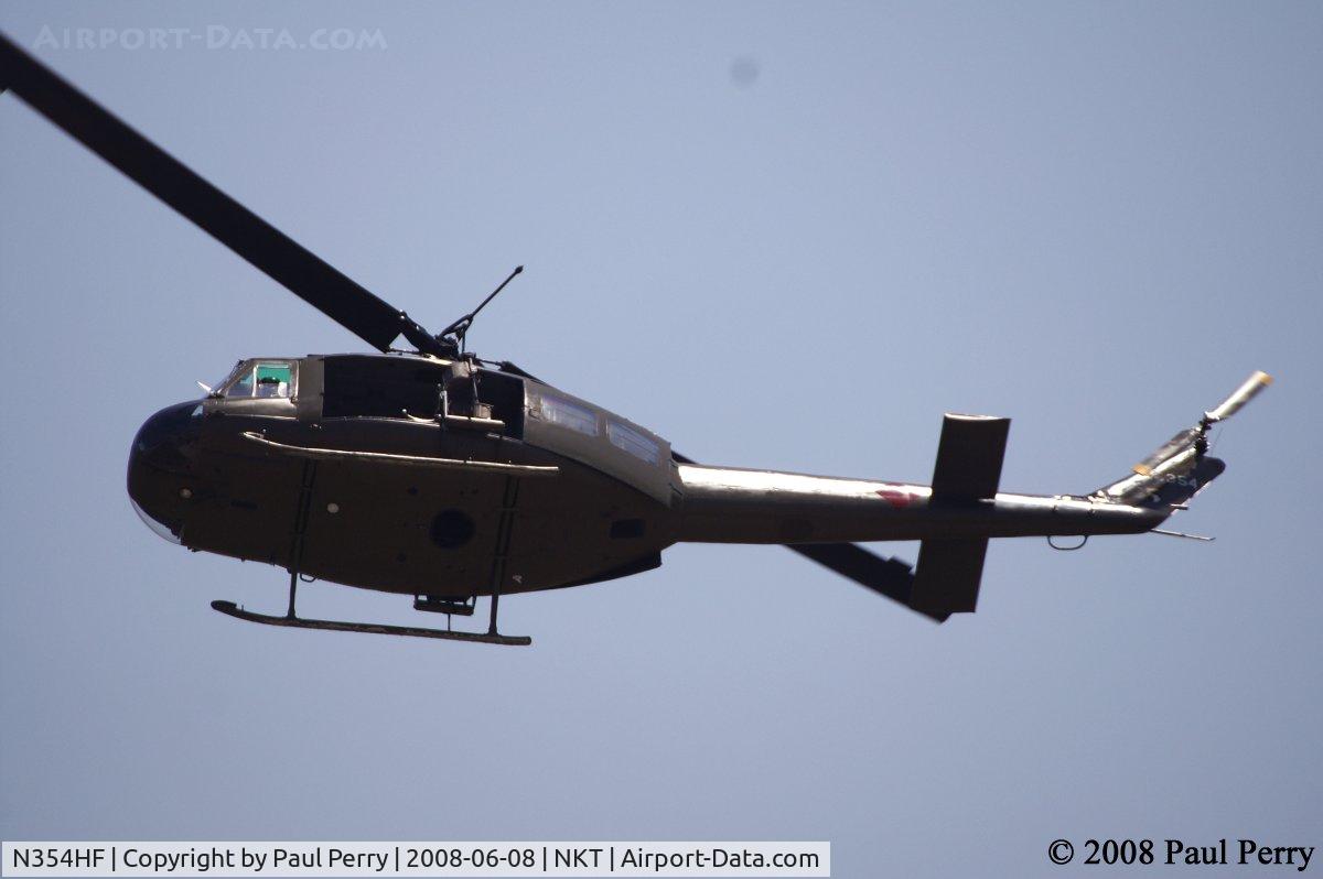 N354HF, 1964 Bell UH-1H Iroquois C/N 69-15354, Love that sound of the Huey's rotors.