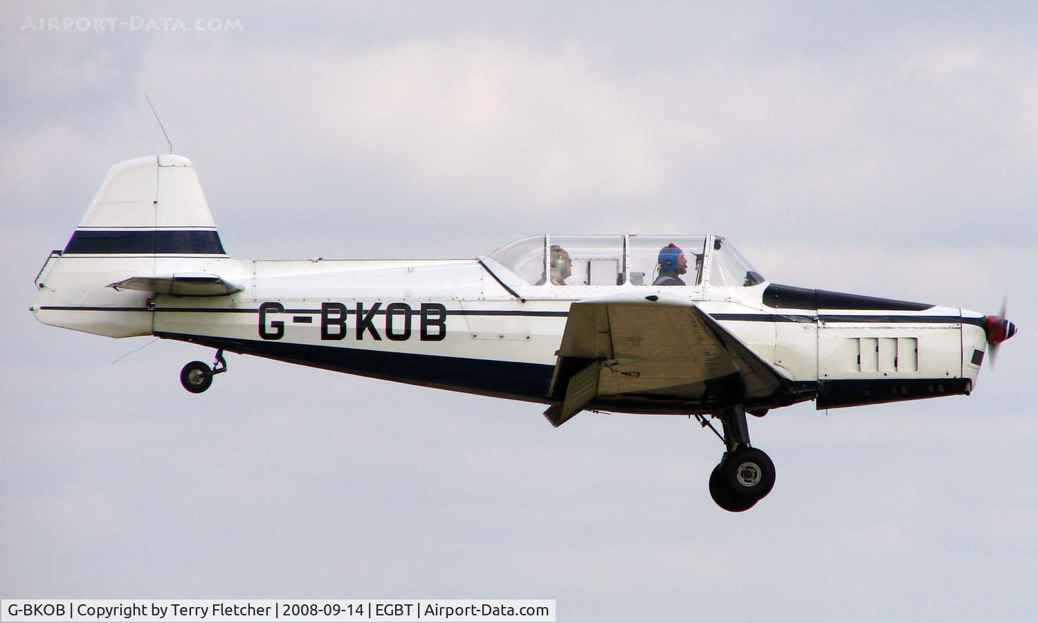 G-BKOB, 1962 Zlin Z-326 Trener Master C/N 757, 1962 Zlin Z.326 - A visitor to the 2008 Turweston Vintage and Classic Day