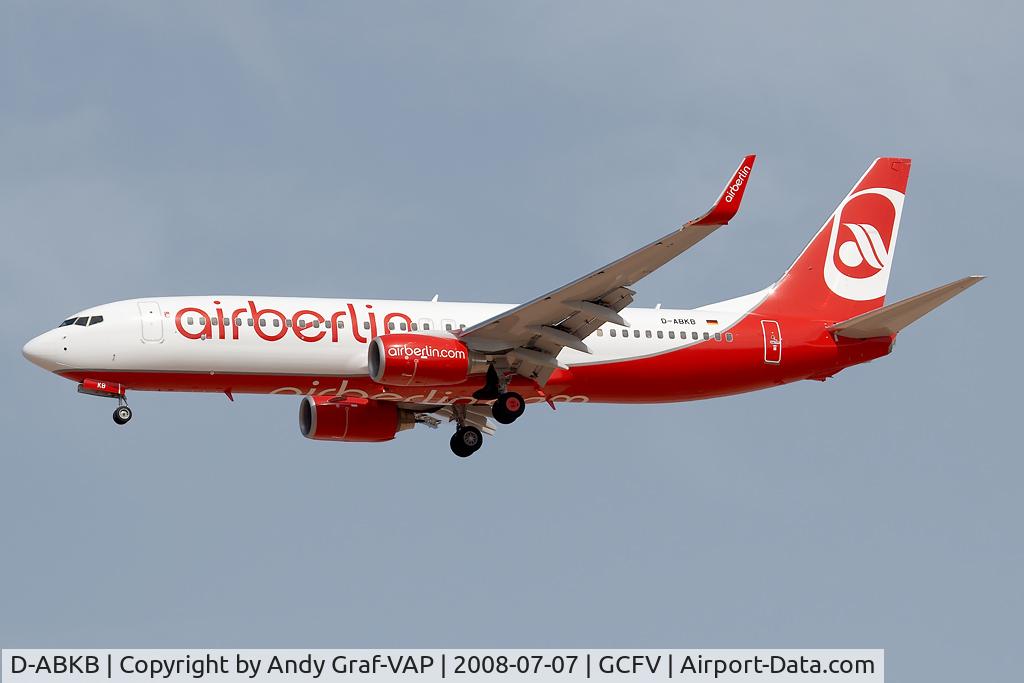D-ABKB, 2008 Boeing 737-86J C/N 37740, Air Berlin 737-800