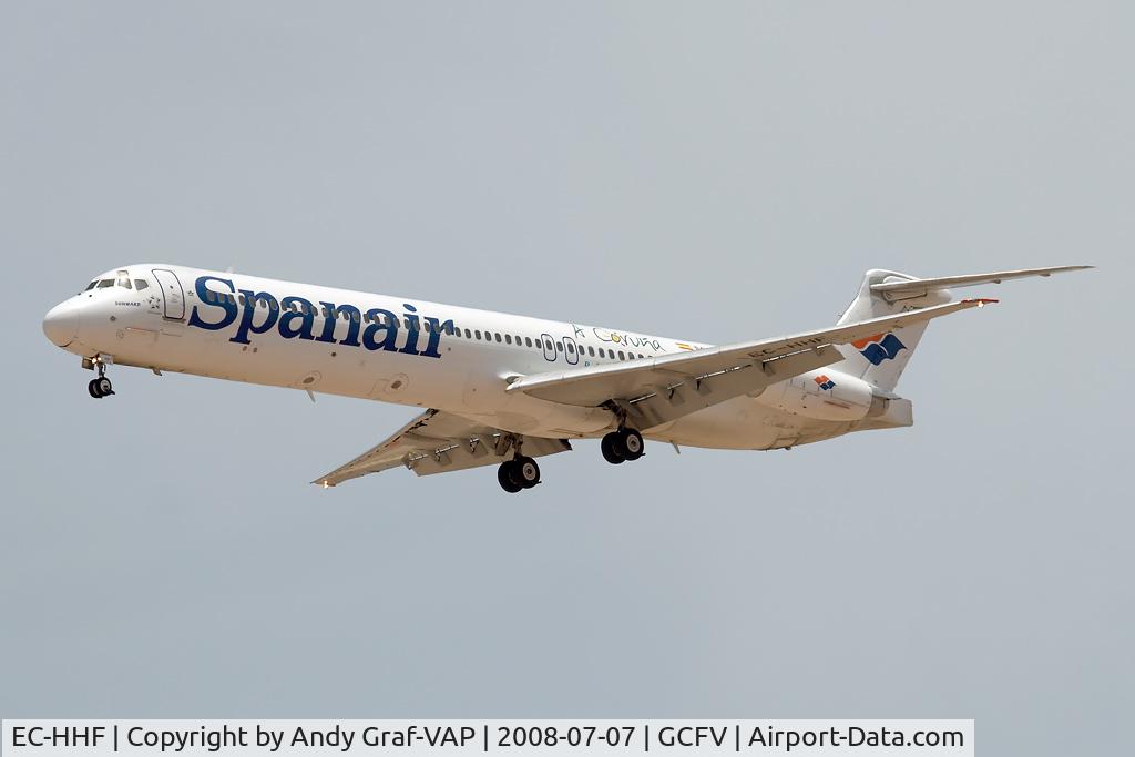 EC-HHF, 1988 McDonnell Douglas MD-82 (DC-9-82) C/N 49509, Spanair MD80