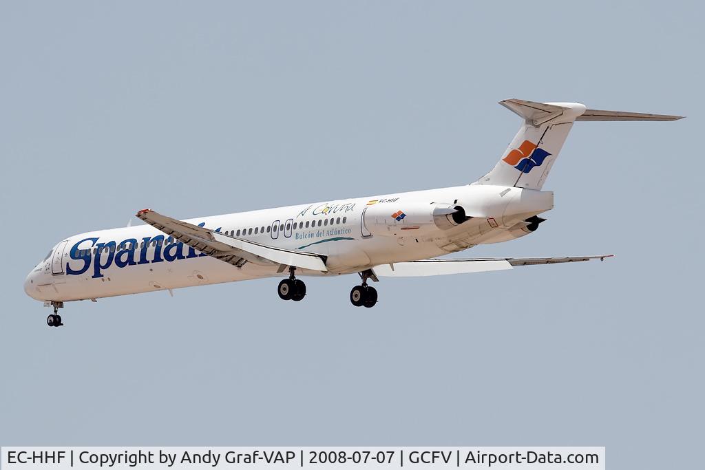 EC-HHF, 1988 McDonnell Douglas MD-82 (DC-9-82) C/N 49509, Spanair MD80