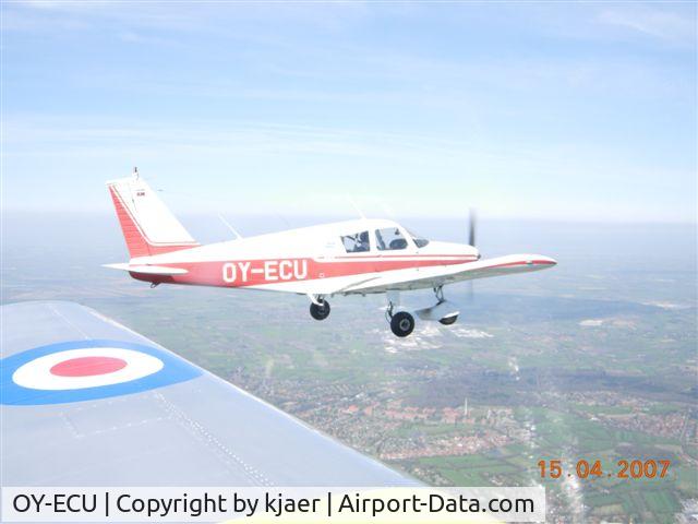OY-ECU, 1972 Piper PA-28-140 Cherokee Cruiser C/N 28-7225541, over holland