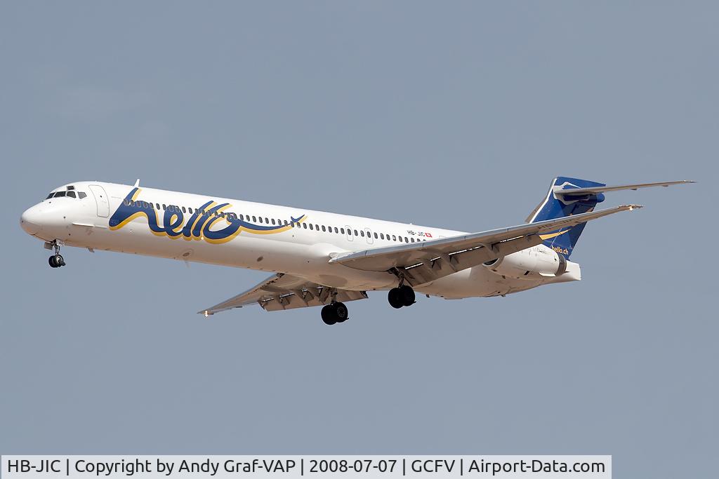 HB-JIC, 1997 McDonnell Douglas MD-90-30 C/N 53576, Hello MD90