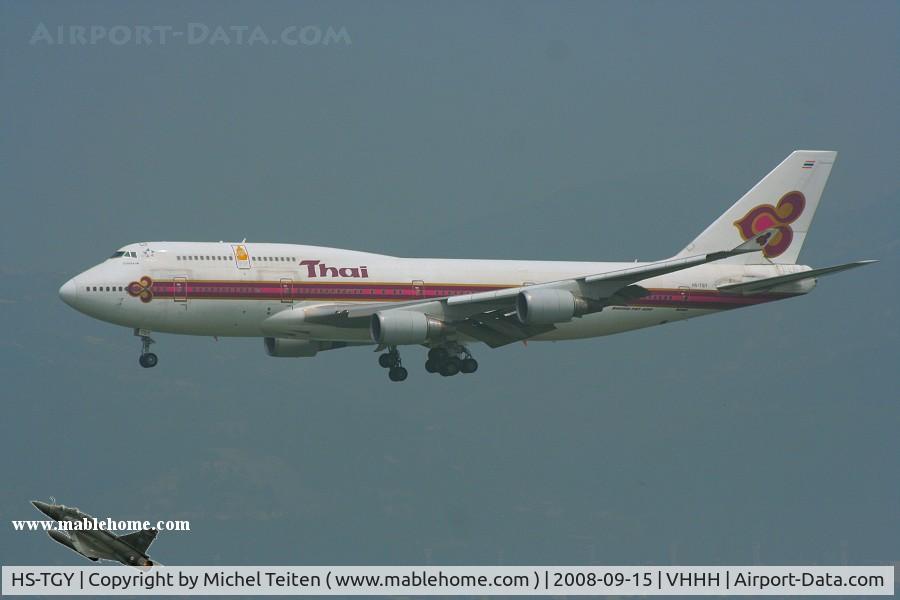 HS-TGY, 1998 Boeing 747-4D7 C/N 28705, Thai Airways