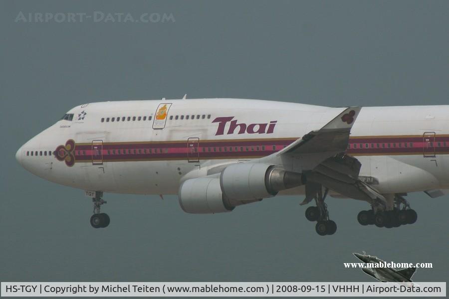 HS-TGY, 1998 Boeing 747-4D7 C/N 28705, Thai Airways