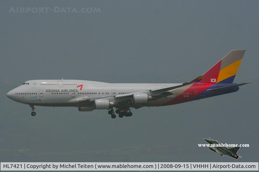 HL7421, 1996 Boeing 747-48EM C/N 25784, Asiana Airlines