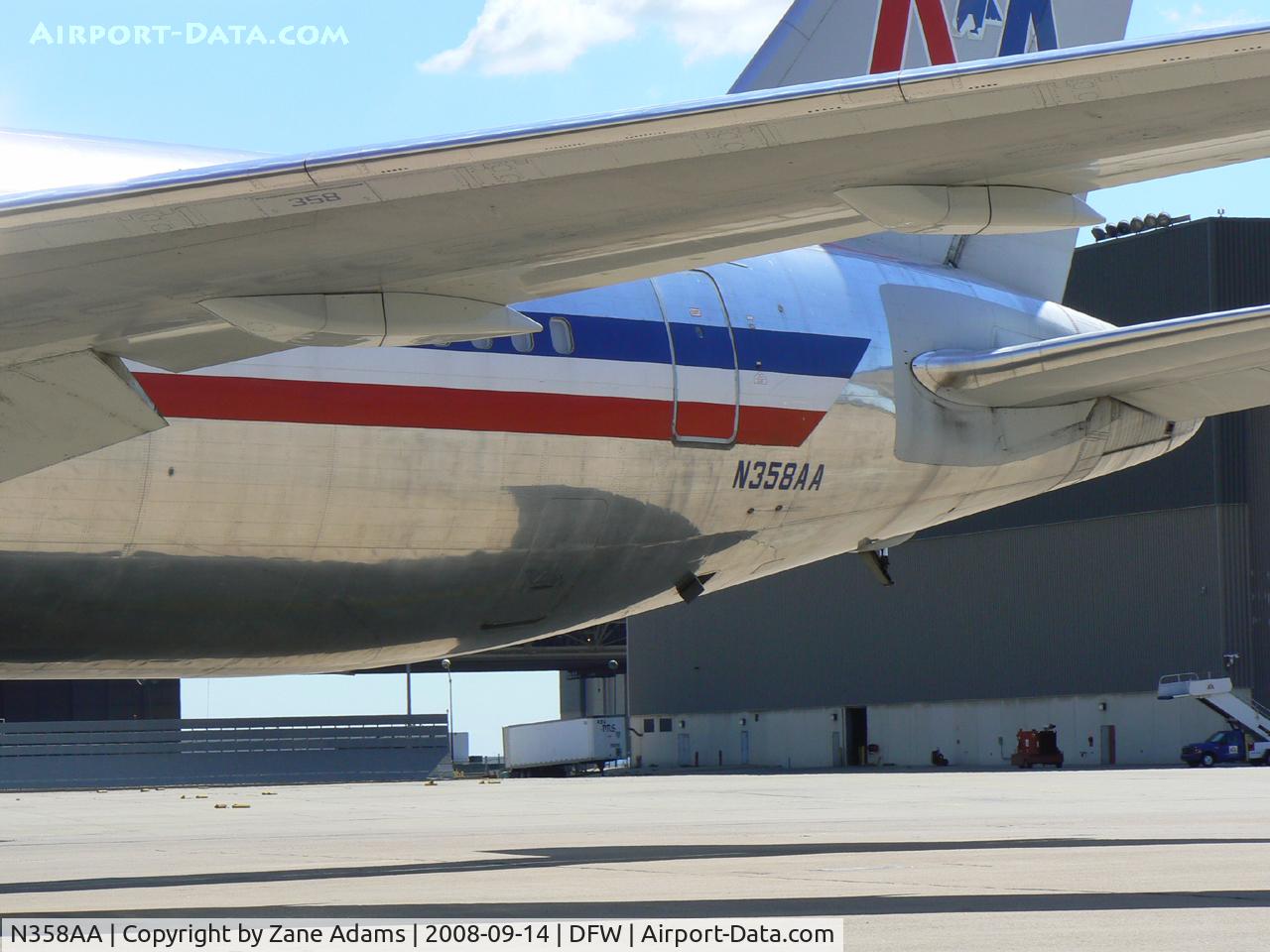 N358AA, 1988 Boeing 767-323 C/N 24039, American Airlines in the DFW Maintenace area...This airplane was too close to get a proper photo of...