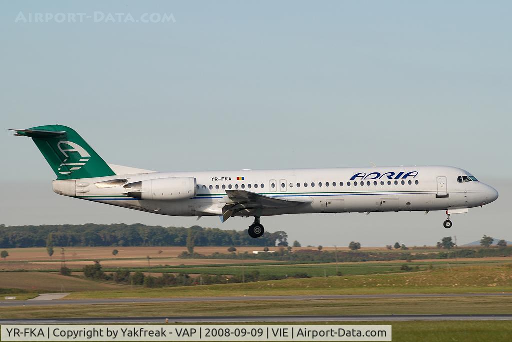 YR-FKA, 1991 Fokker 100 (F-28-0100) C/N 11340, Adria Airways Fokker 100
