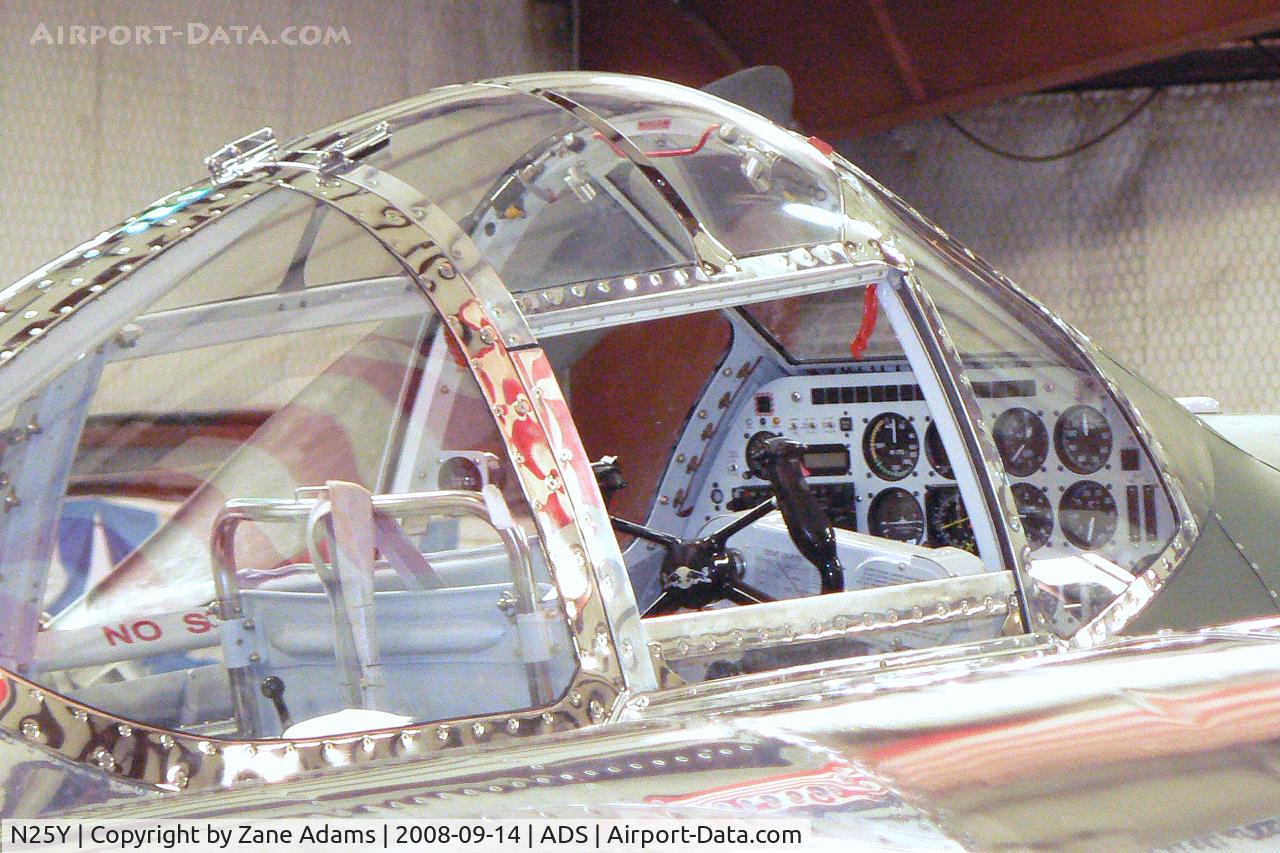 N25Y, 1944 Lockheed P-38L-5LO Lightning C/N AF44-53254, The former White Lightning of Lefty Gardner now owned by Red Bull - restored by Ezell Aviation - At the Cavanaugh museum on it's way to Austria. WOW!