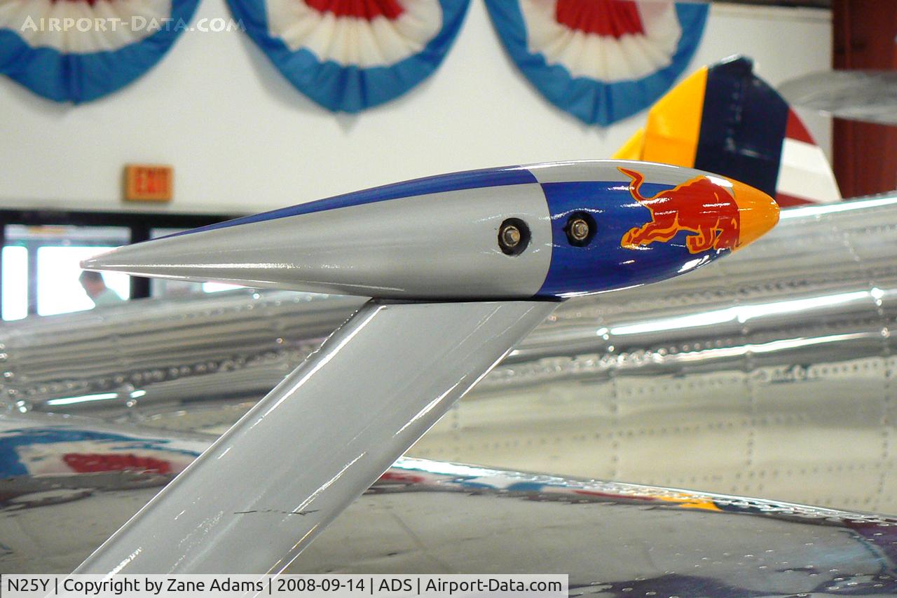 N25Y, 1944 Lockheed P-38L-5LO Lightning C/N AF44-53254, The former White Lightning of Lefty Gardner now owned by Red Bull - restored by Ezell Aviation - At the Cavanaugh museum on it's way to Austria. WOW!