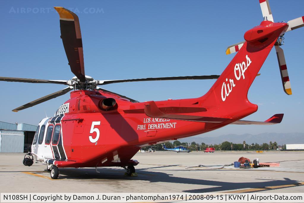 N108SH, 1981 Aérospatiale AS-350D AStar Mk3 C/N 1380, Taken at LAFD's Air Ops at KVNY