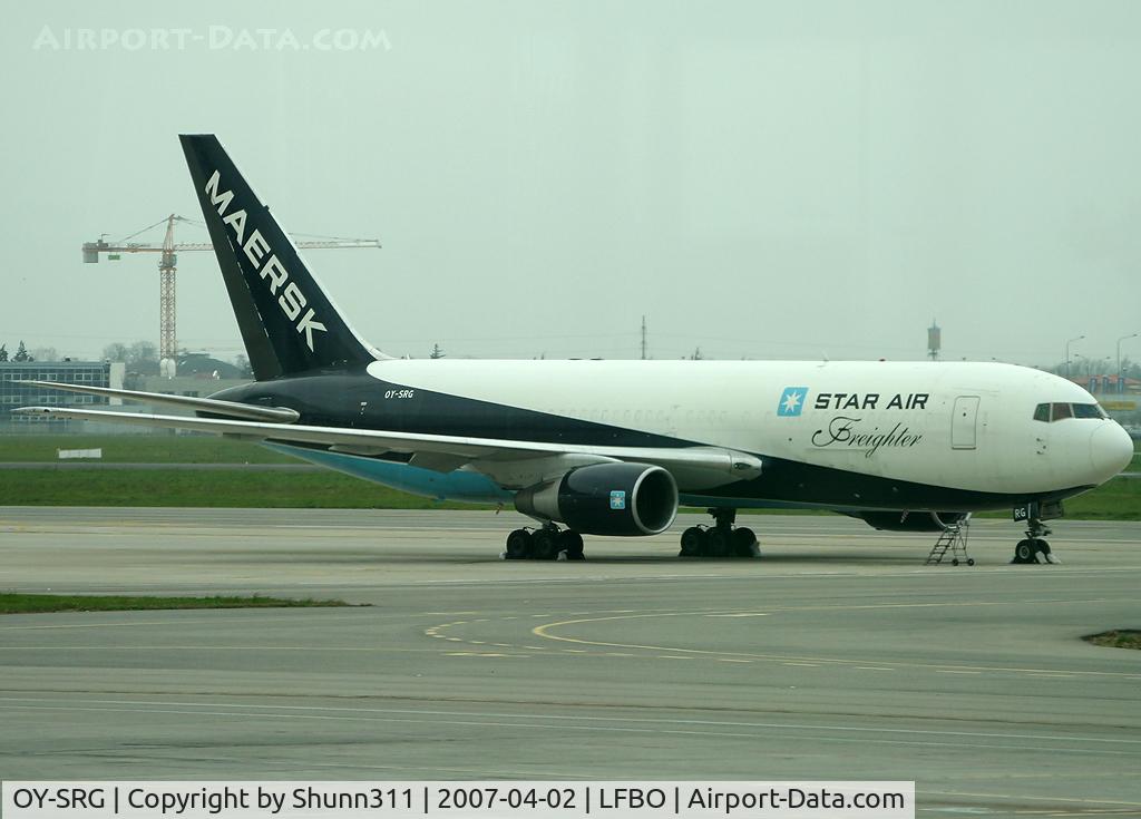 OY-SRG, 1986 Boeing 767-219 (ER) C/N 23328, Parked at the Cargo ramp...